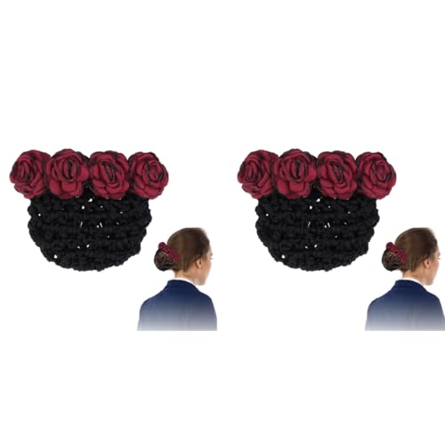 MAYCREATE® Hair Bun Accessories for Women Stylish Flower Maker Clips Net French Cover for Girls Ladies 3 PCS MAYCREATE® Hair Bun Accessories for Women Stylish Flower Maker Clips Net French Cover for Girls Ladies 3 PCS